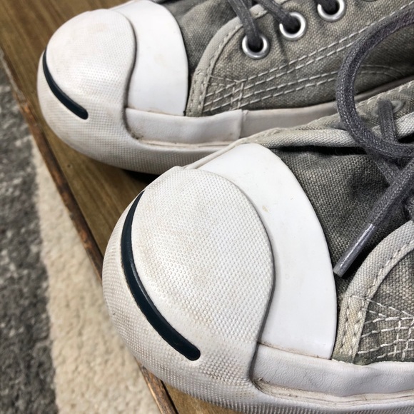 CONVERSE Grey Sneakers Size 8 EUC - Picture 11 of 12